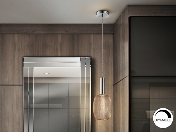 Подвесной светильник Micron 1L хром/золотой от интернет-магазина IDODOM.RU