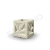 Кашпо Icelandic Cube DB Bone коричневого цвета