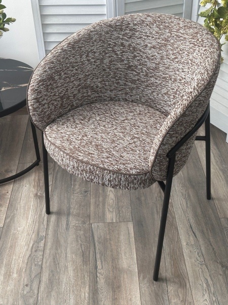 Стул Ghost букле биколорный, коричневый от интернет-магазина IDODOM.RU