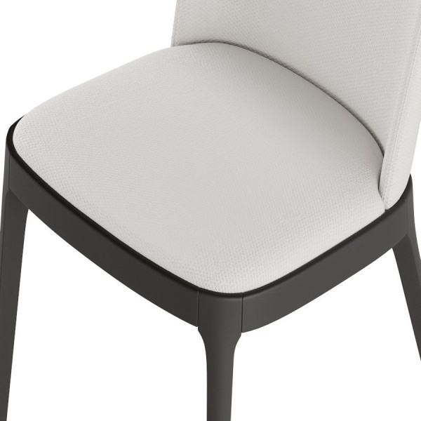 Стул Magda без стежек, массив бук, рогожка белый от интернет-магазина IDODOM.RU