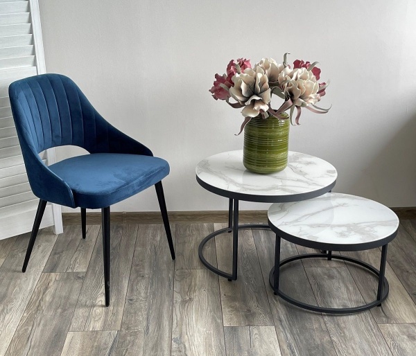 Журнальный стол Edwin стекло светлый от интернет-магазина IDODOM.RU