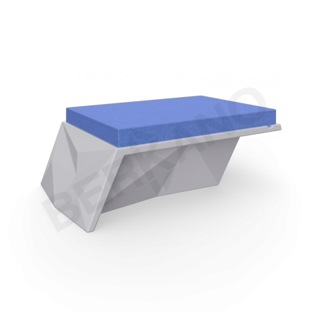 Угловой модуль Quaro с подушками Concrete Gray, Navy
