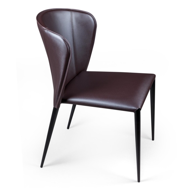 Стул Albert, кожа коричневый от интернет-магазина IDODOM.RU