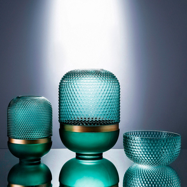 Ваза Cloyd DOTT Vase / выс. 10 см - зелен. стекло (арт.50031) от интернет-магазина IDODOM.RU