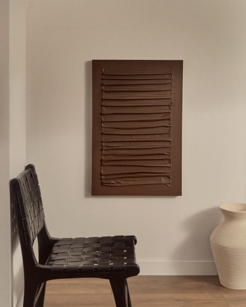 Картина Thud с коричневым рельефным рисунком, 90 x 60 см от интернет-магазина IDODOM.RU