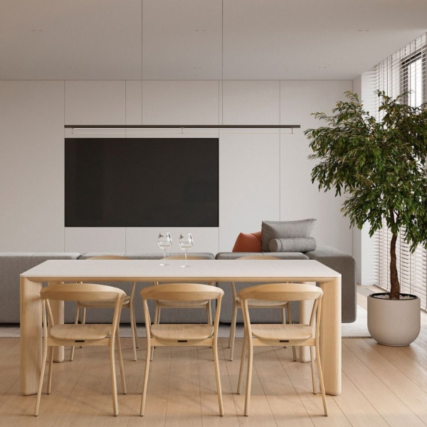 Стол обеденный Momo (200) массив бук + пластик от интернет-магазина IDODOM.RU