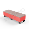 Скамейка Brick 180 Chili Red, Cappuccino