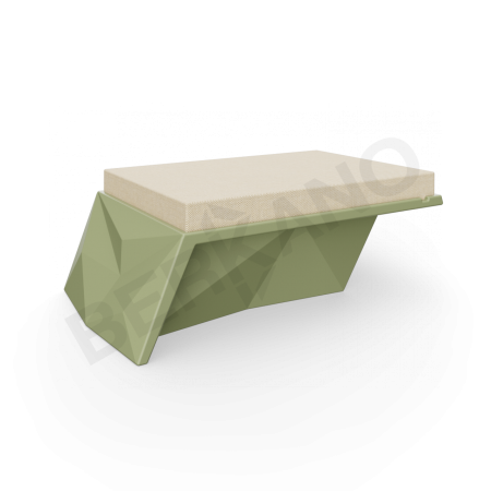 Угловой модуль Quaro с подушками Olive green, Bone Brown