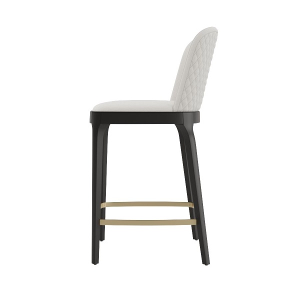 Стул полубарный Magda, массив бук, рогожка белый от интернет-магазина IDODOM.RU