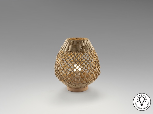 Настольная лампа YAIZA с абажуром из бумажной веревки от интернет-магазина IDODOM.RU