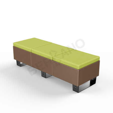 Скамейка Brick 180 Brown, Green