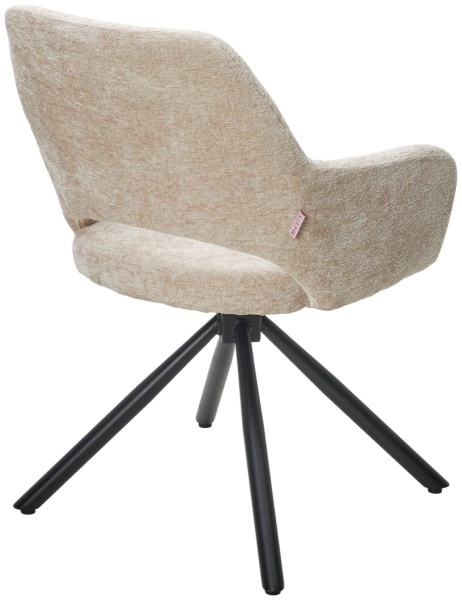 Стул Gandi шенил бежевый, поворотно-возвратный механизм 180 градусов от интернет-магазина IDODOM.RU