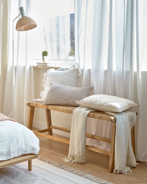 Скамья Beida из массива тика, 120 см от интернет-магазина IDODOM.RU