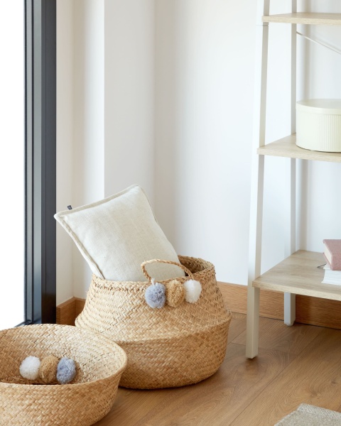 Чехол для подушки Blok белый лен 45 x 45 cm от интернет-магазина IDODOM.RU