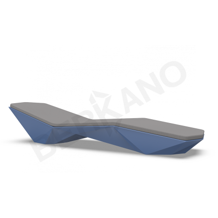 Шезлонг Quaro с подушками Wave Blue, Graphite