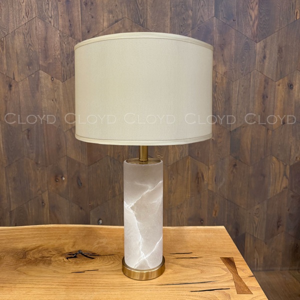 Настольная лампа Cloyd PARMENID T1 / выс. 62 см - алебастр - латунь (арт.30194) от интернет-магазина IDODOM.RU