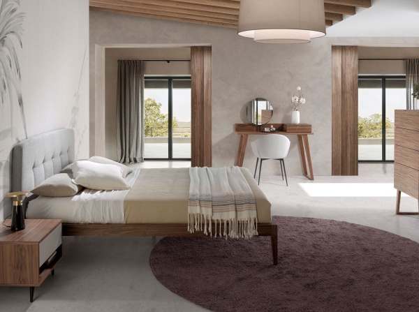 Кровать 7177/CP1702-B-160 серая тканевая тафтинговая 160 Х 200 от интернет-магазина IDODOM.RU