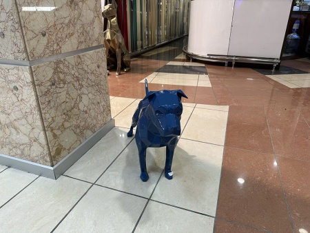 Питбуль(Геймдог).   Финиш: окрашивание по каталогу цветов Rall. Цвет Синий. от интернет-магазина IDODOM.RU