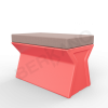 Скамейка X-seat Line Chili Red, Cappuccino