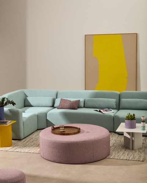 Пуф Kaeli фиолетовый со съемным чехлом Ø120 см от интернет-магазина IDODOM.RU