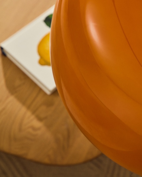 Подвесной светильник Reig из оранжевого стекла Ø 38 см от интернет-магазина IDODOM.RU