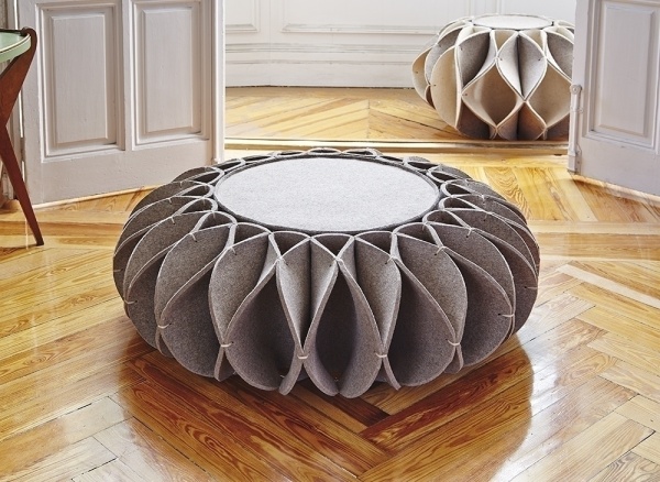 Пуф низкий Ruff Pouf Grey Ø100 от интернет-магазина IDODOM.RU