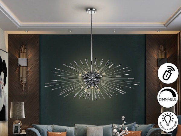 Подвесной светильник Evasion DIM 9L хром от интернет-магазина IDODOM.RU