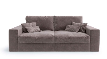 Диван Элизиум прямой двухместный - Оксфорд искусственная замша