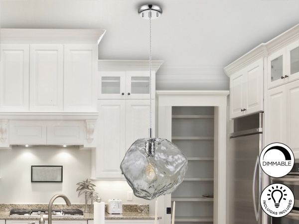 Подвесной светильник Petra Ø27 1L E27 хром от интернет-магазина IDODOM.RU