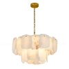 Люстра Cloyd KNOSS-B C9 / Ø60 см - алебастр - латунь (арт.12350) от интернет-магазина IDODOM.RU