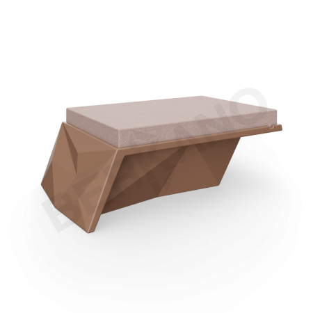 Угловой модуль Quaro с подушками Brown, Cappuccino