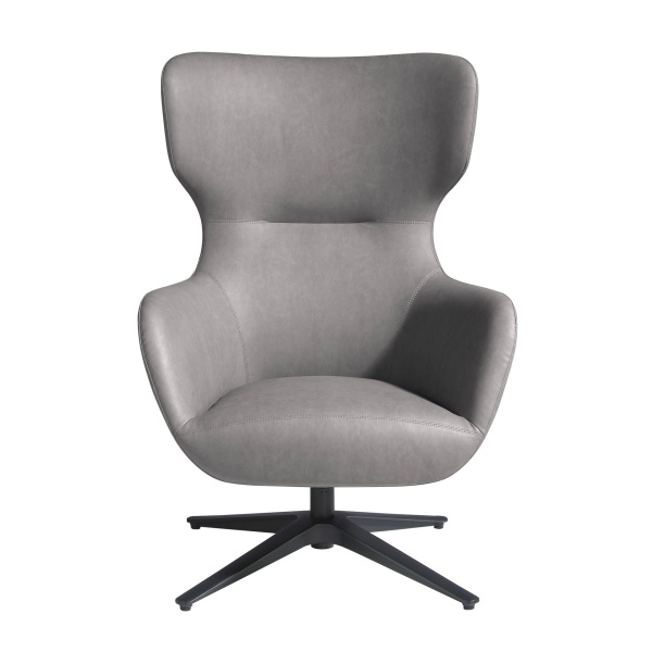 Поворотное офисное кресло 5101/A227 из экокожи со стальными ножками от интернет-магазина IDODOM.RU