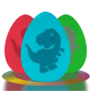 Светящийся светильник Dino D с RGB подсветкой