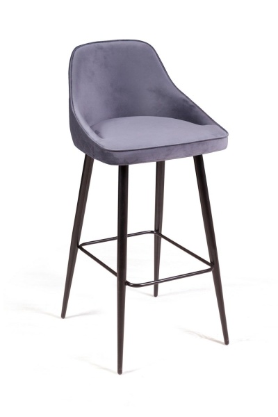 Стул барный Neo ромб, бархат серый 27 от интернет-магазина IDODOM.RU