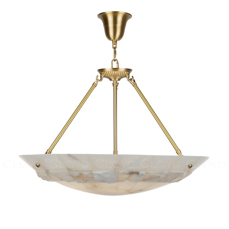 Люстра Cloyd TELEMACH C6 / Ø60 см - алебастр - латунь (арт.12347) от интернет-магазина IDODOM.RU