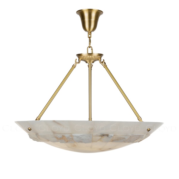 Люстра Cloyd TELEMACH C6 / Ø60 см - алебастр - латунь (арт.12347) от интернет-магазина IDODOM.RU