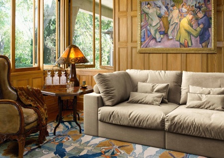 Модуль диван Элизиум угловой - Эконом микровелюр