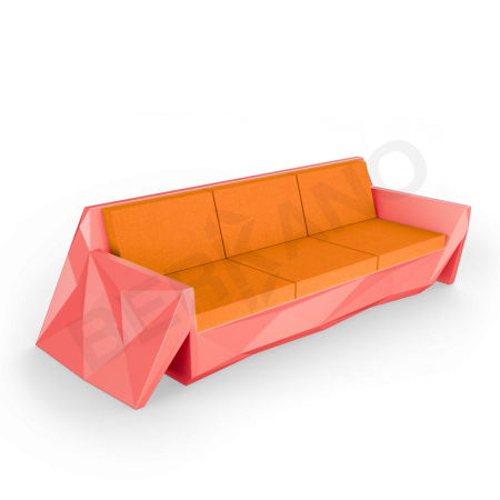 Диван Quaro с подушками Chili Red, Orange