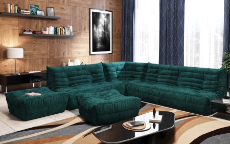 Диван ДеФранс™️ прямой 2-х местный - Омега велюр