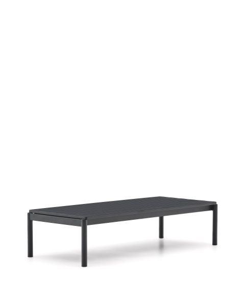 Журнальный столик Sorells из серого алюминия 63 x 149 см от интернет-магазина IDODOM.RU