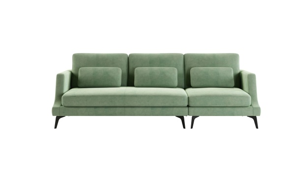 Albert диван прямой трехместный, велюр от интернет-магазина IDODOM.RU