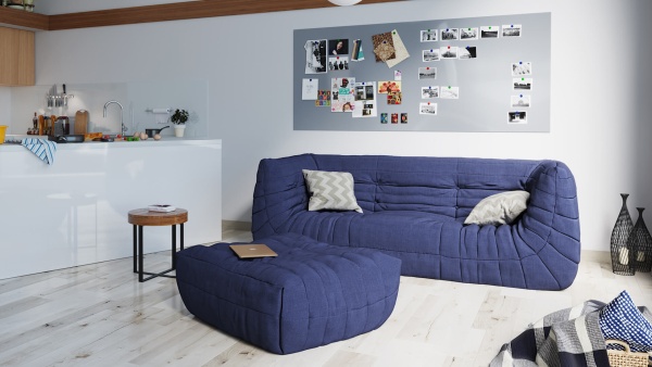 Пуф ДеФранс™️ 90/90 - Эконом микровелюр