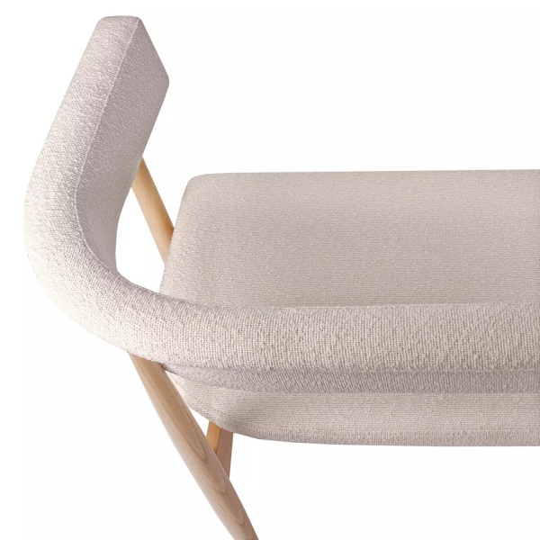 Диван прямой Ludvig, бук натуральный, шенилл бежевый от интернет-магазина IDODOM.RU