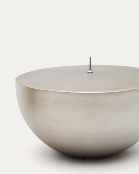 Большой подсвечник Quira из посеребренной нержавеющей стали от интернет-магазина IDODOM.RU