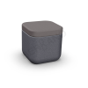 Пуф Grace цвета черный гранит, аксессуар графитового цвета