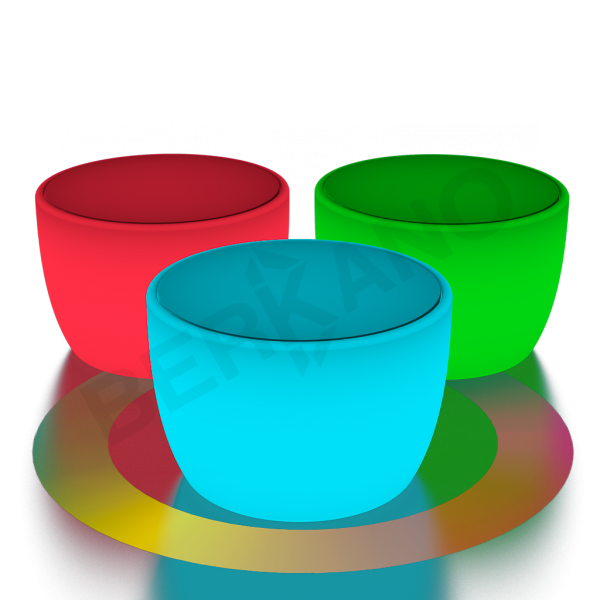 Стол Smable с стеклом Snow White RGB ACC подсветка от батареек