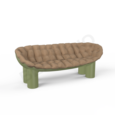 Диван SLON Olive green, Cappuccino