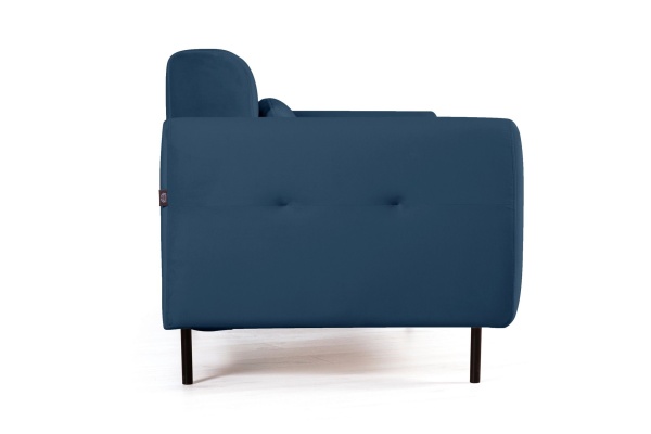 Siena диван-кровать прямой с подлокотниками, бархат синий 29 от интернет-магазина IDODOM.RU