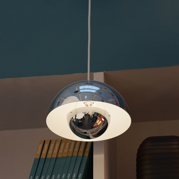 Подвесной светильник Cloyd ERMA-B P1 / Ø23 см - хром (арт.11397) от интернет-магазина IDODOM.RU