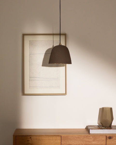 Lisora Подвесной светильник из папье-маше Ø35 см от интернет-магазина IDODOM.RU